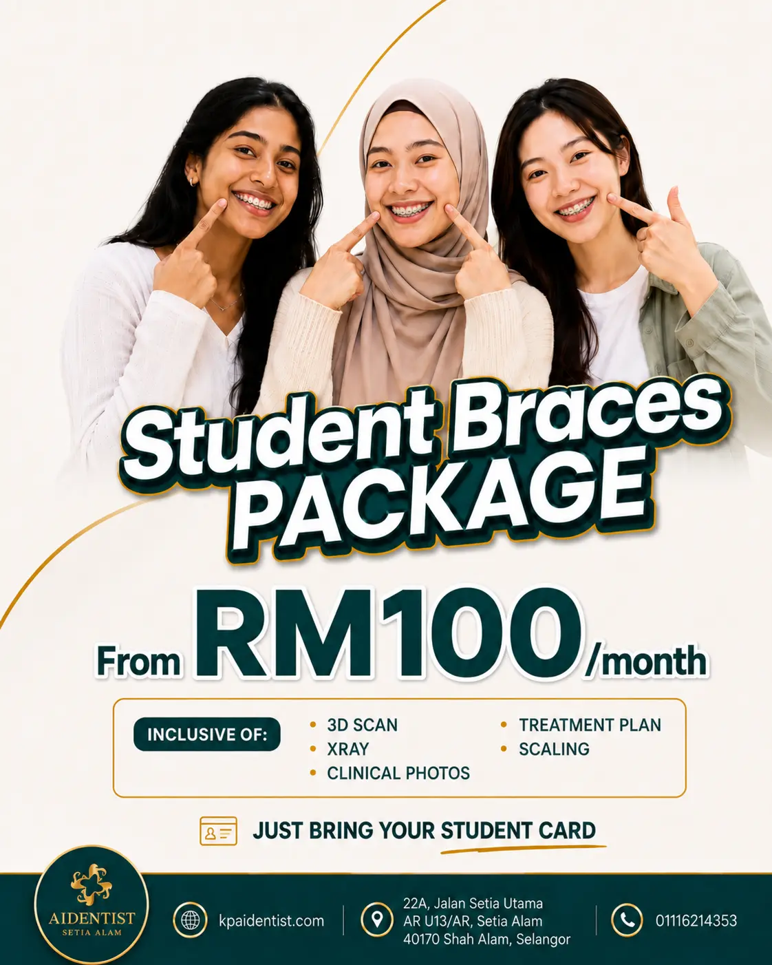 Student Braces Package promotion poster